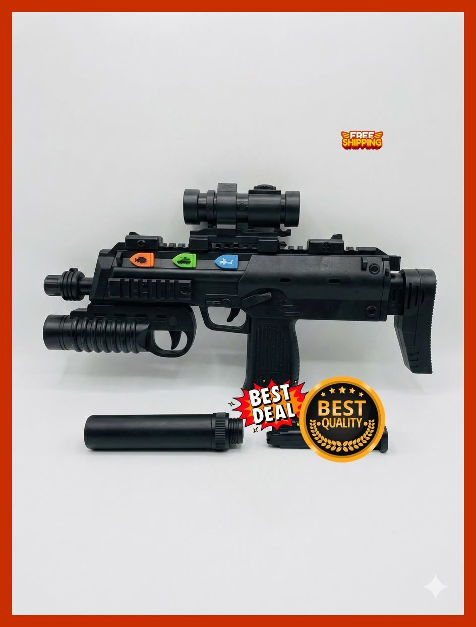 krazykiddo MP7 Gun Darts & Plastic Bullets-picture-1