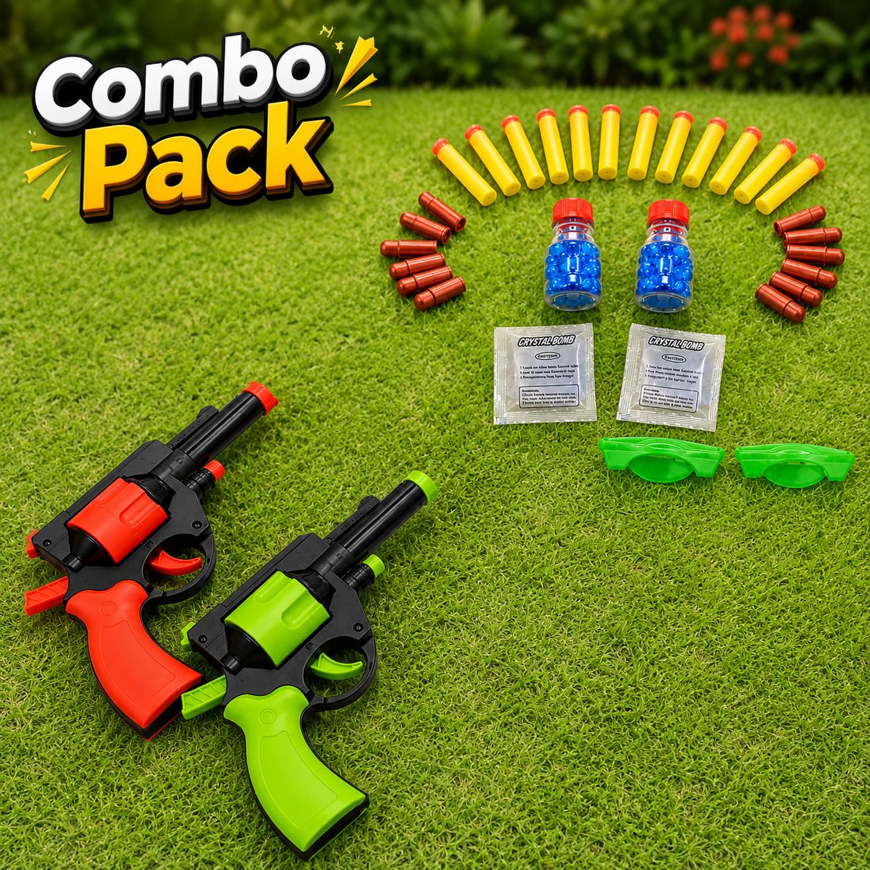 6088 Kids Action Dart Gun Set with Safe Foam & Plastic Bullets Guns & Darts-image-39