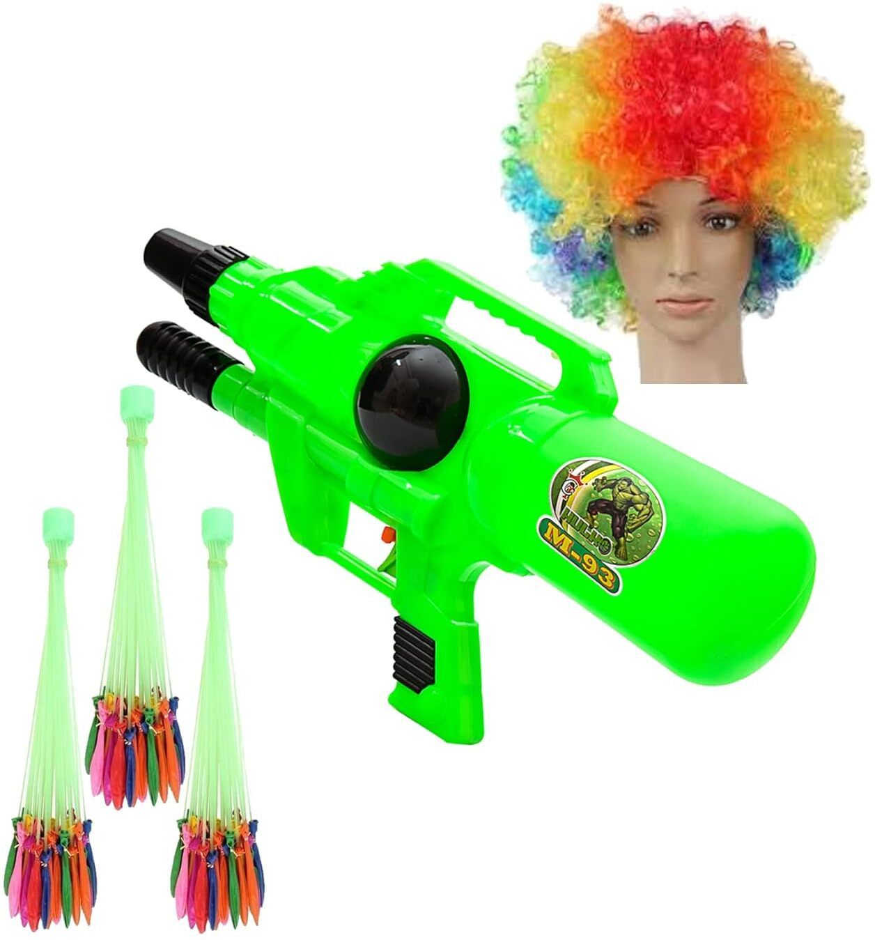 (1 Pichkari +3 Magic Balloon +1 Malinga Cap) Kid's Holi Combo Pack Water Gun-image-4