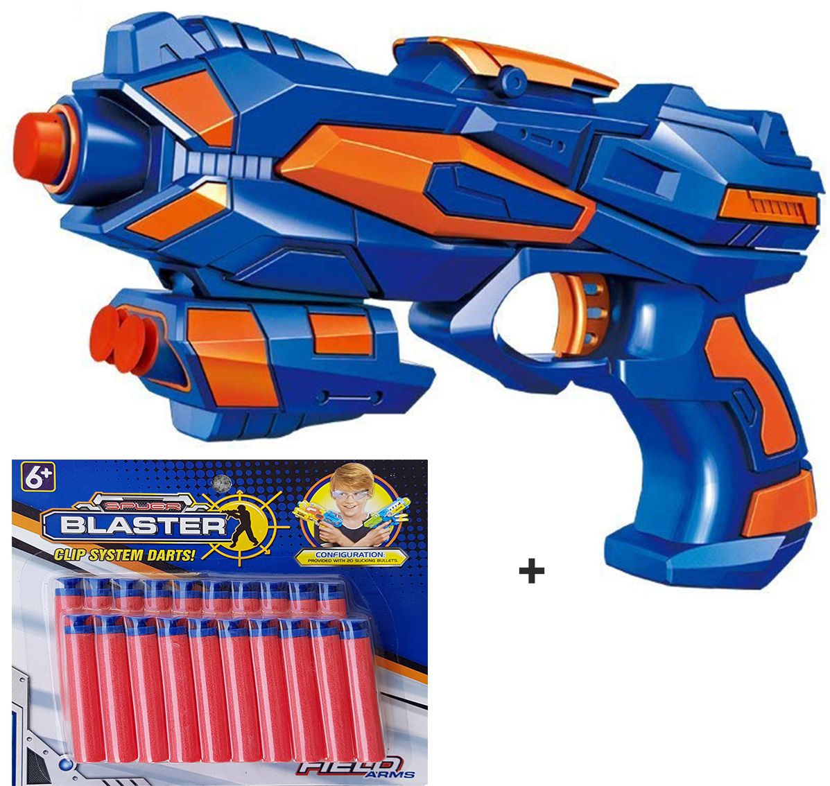 magicwand Foam Blaster Gun with FREE 25 Bullets Colors As Per Stock(Pack of 1 Gun) Guns & Darts-picture-13