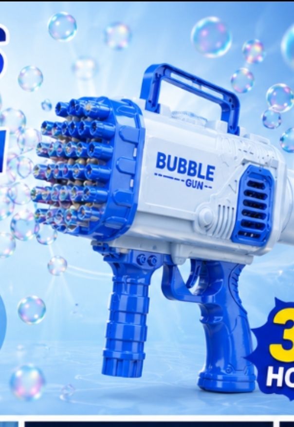 32 HOL SUPER POWER BUBBLE MAKER MACHINE TOY FOR KIDS Water Gun-image-10