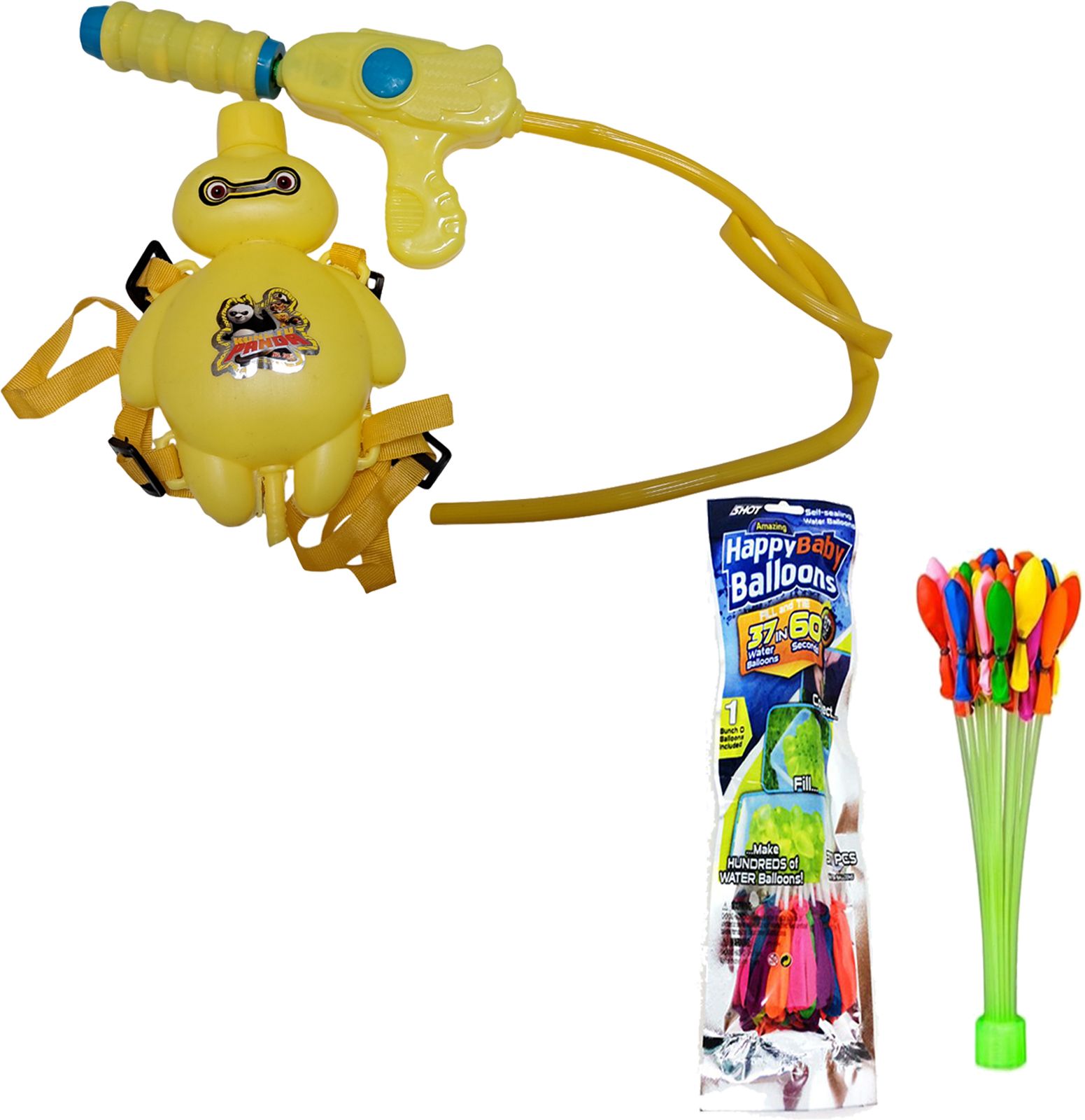 High Pressure Water Tank Pichkari With Magic Balloons Water Gun-image-39