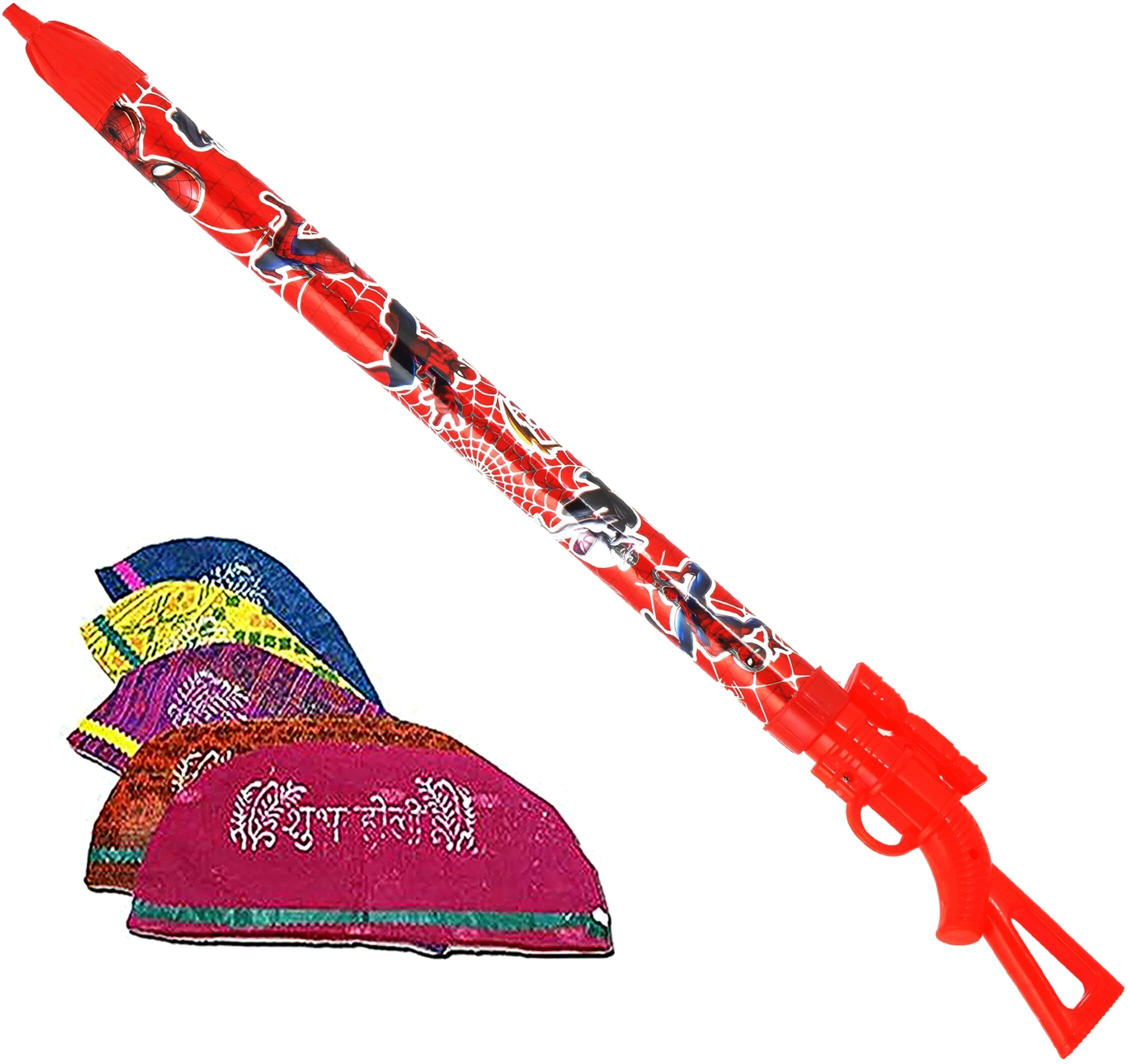 (1 Pichkari + 10 Holi Cap)for Kids Holi Festival & Summer Pool Party Fun Water Gun-image-32
