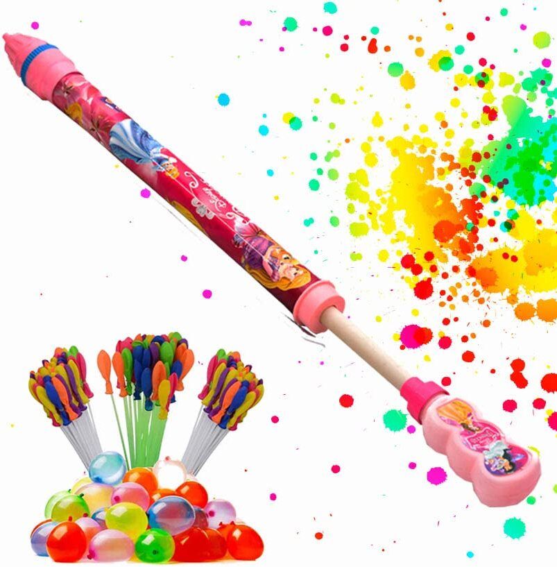 brown leaf High Pressure Water Toy 19.5 inch Pipe Pichkari Kids(1 Pichkari+3 Magic Balloon) Water Gun-picture-21