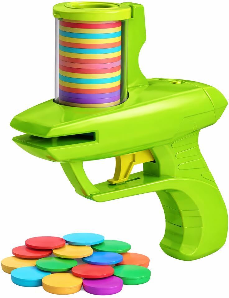 spocco Foam Disc Launcher Toy Gun for Kids Disc Shooting Game Disc Shooter Gun Toy 02 Guns & Darts-picture-24