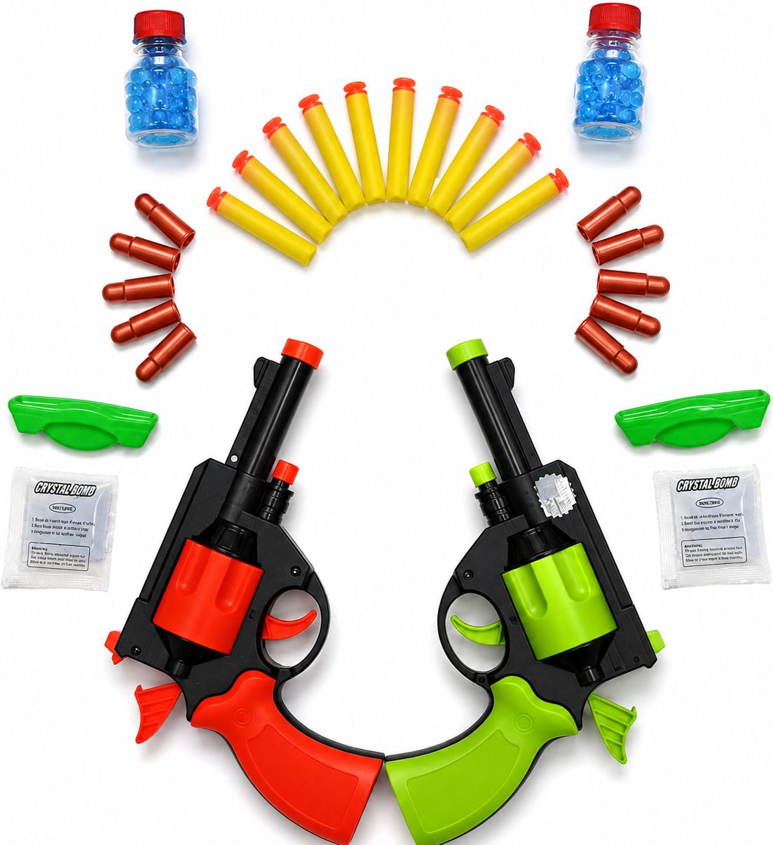 6088 Safe Dart Gun Combo Set for Kids (Green & Orange) Guns & Darts-image-18