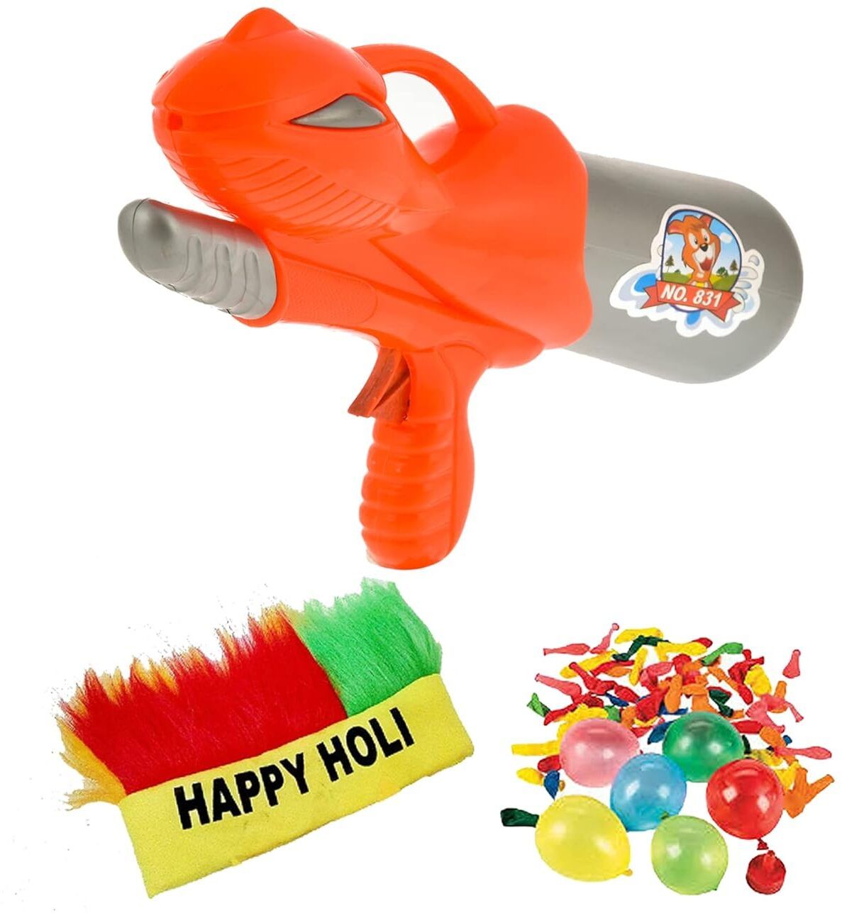 brown leaf High Pressure Water Gun Toy for Kids Holi Party Fun(1 PC 200 WB 1 HC Water Gun-picture-29