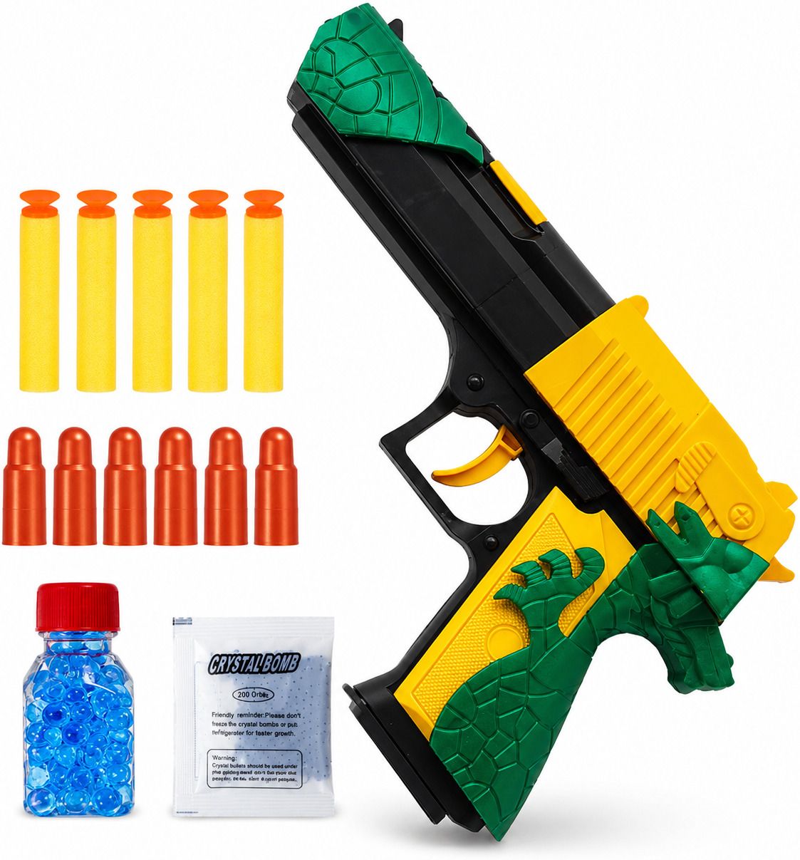 diamond spring Desert Eagle Soft Bullet Toy Gun for Kids | Foam & Water Blaster Guns & Darts-picture-35