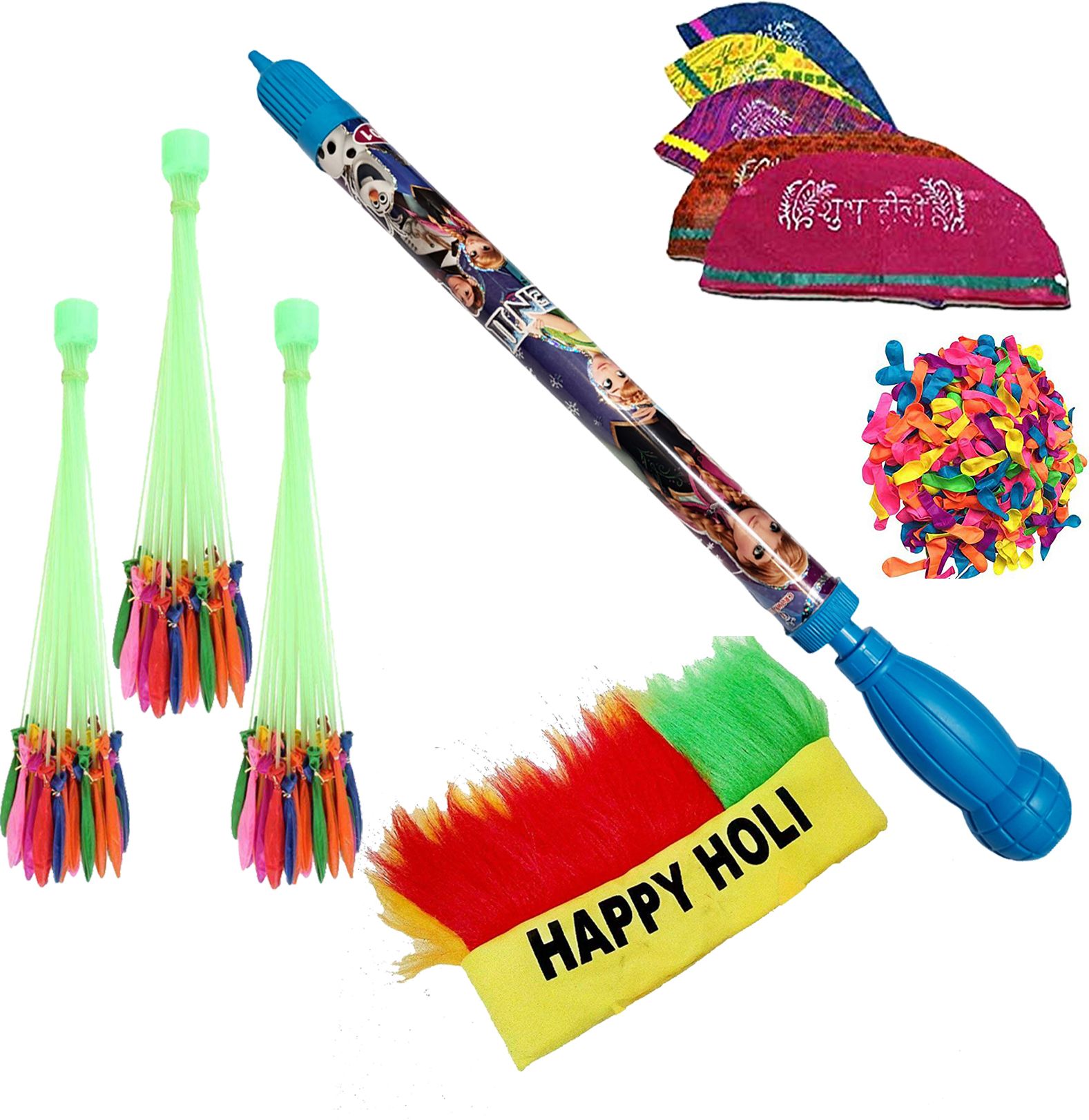 brown leaf Bliue Pipe Pichkari Water Gun For Holi Party favor Water Gun-picture-24