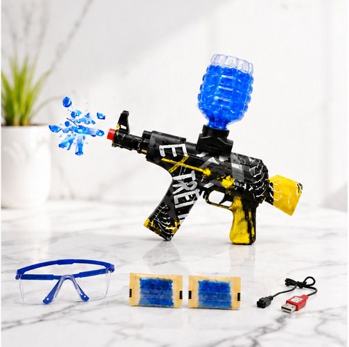 Outdoor Electric Gel Bead Blaster Toy Kit with USB Charging & Goggles Water Gun-image-12