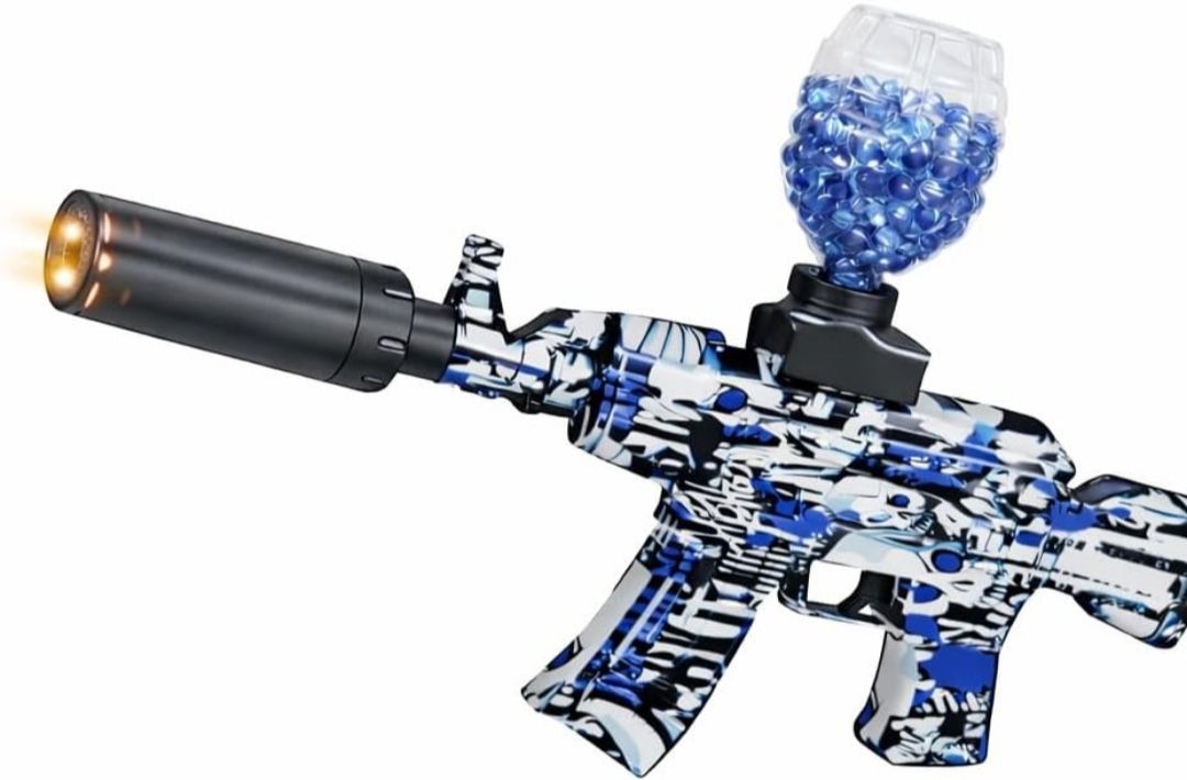 nts Automatic Gel Blaster Gun for Kids with Silencer with Smoke and Light Water Gun-picture-28