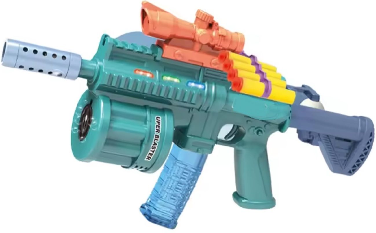 Bubble Gun 3 In 1 Plastic Gun Machine Water Big Auto Battery Bubbles Guns Water Gun-image-7