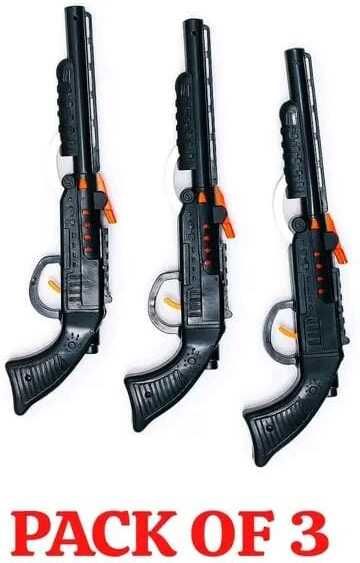 Kid's Power Blaster Colorful & Safe Toy Gun pack of 3 Gun Guns & Darts (Black) Guns & Darts-image-17