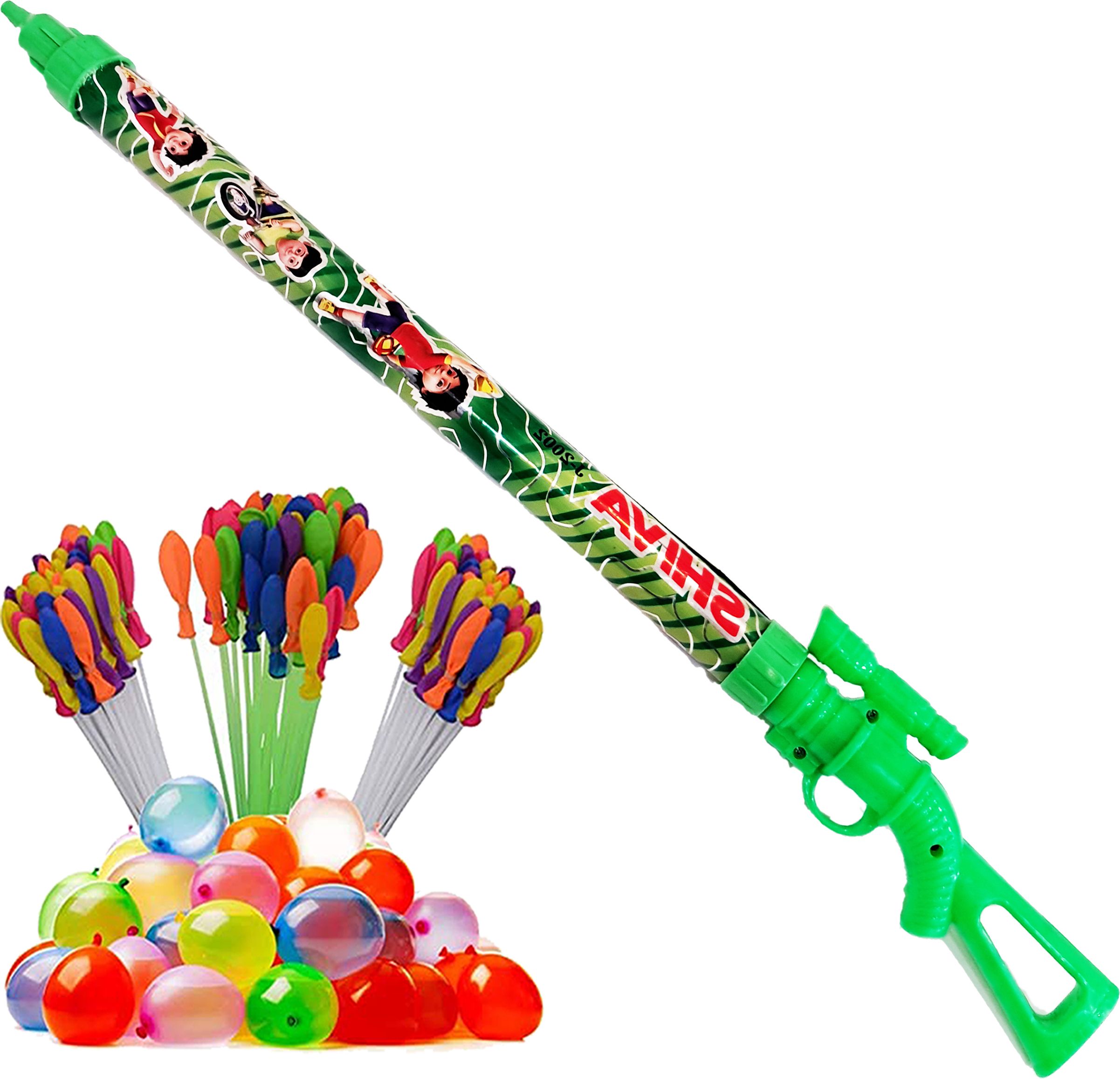 (1 Pichkari+ 3 Magic Balloon)for Children Holi Festival & Summer Pool Party Fun Water Gun-image-17