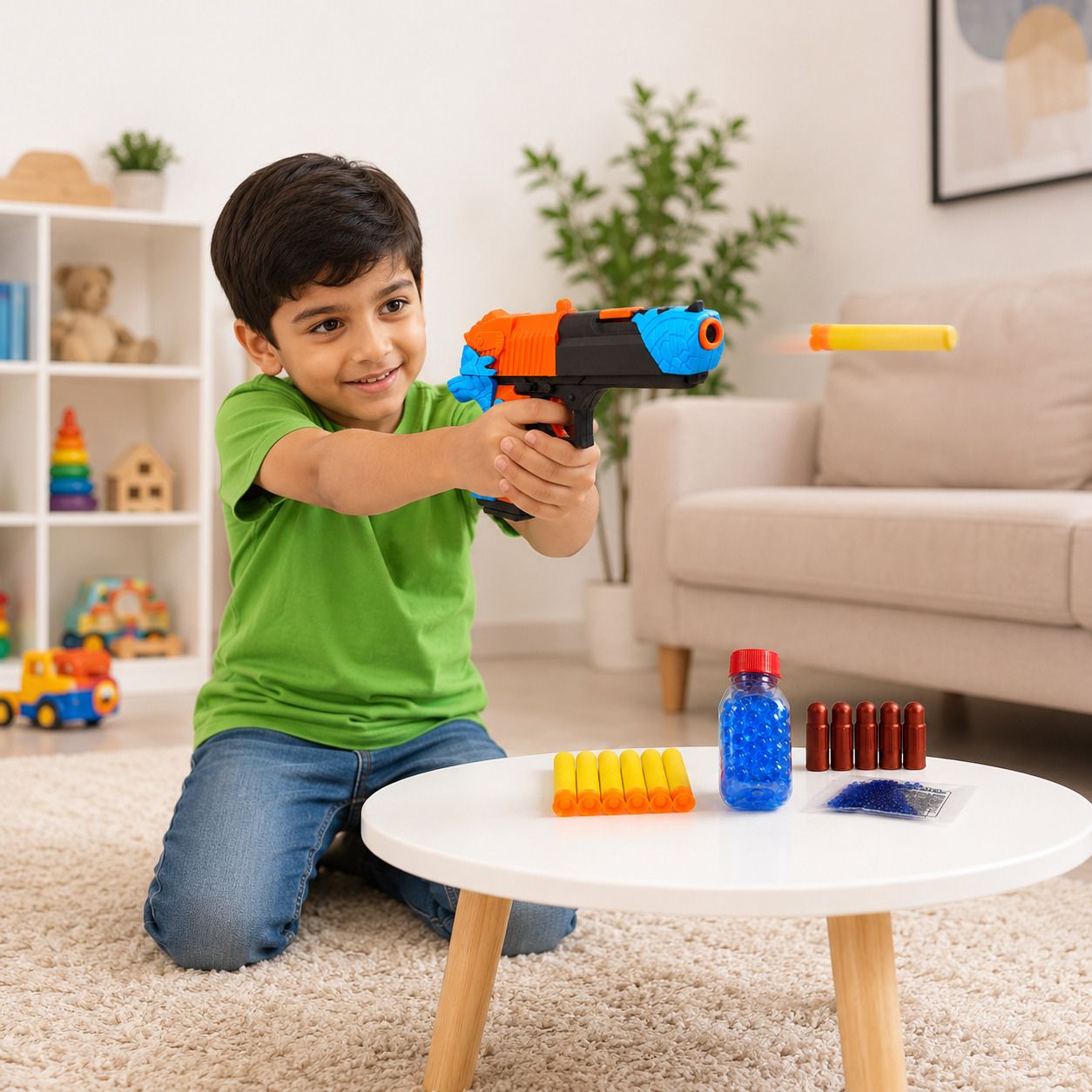 diamond spring Desert Eagle Kids Shooting Gun | Foam Dart & Water Bead Toy Guns & Darts-picture-33