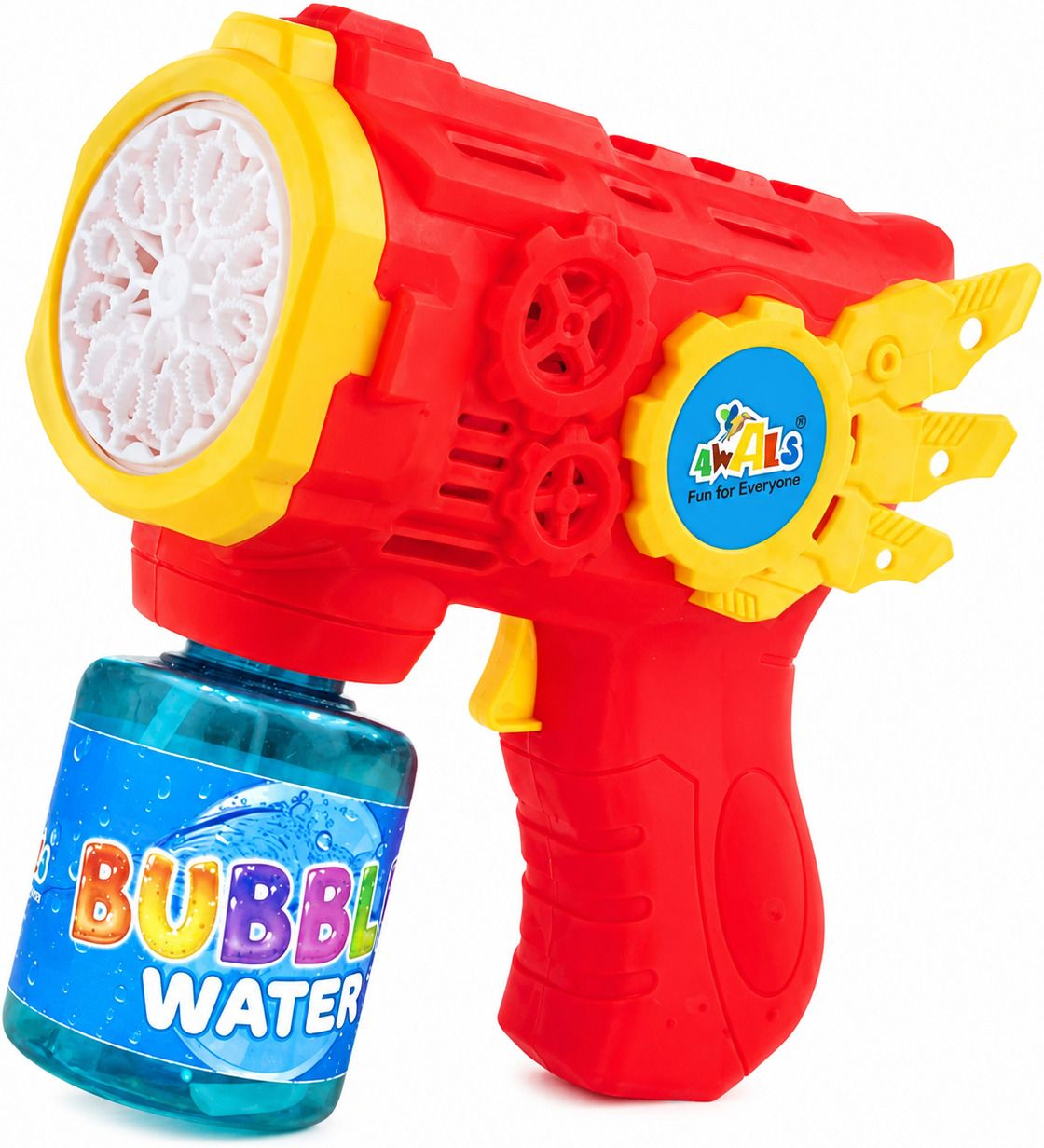 12 Holes Unlimited Bubble Machine RECHARGEABLE Toy Gun with One Refill Bottles__ Water Gun-image-2