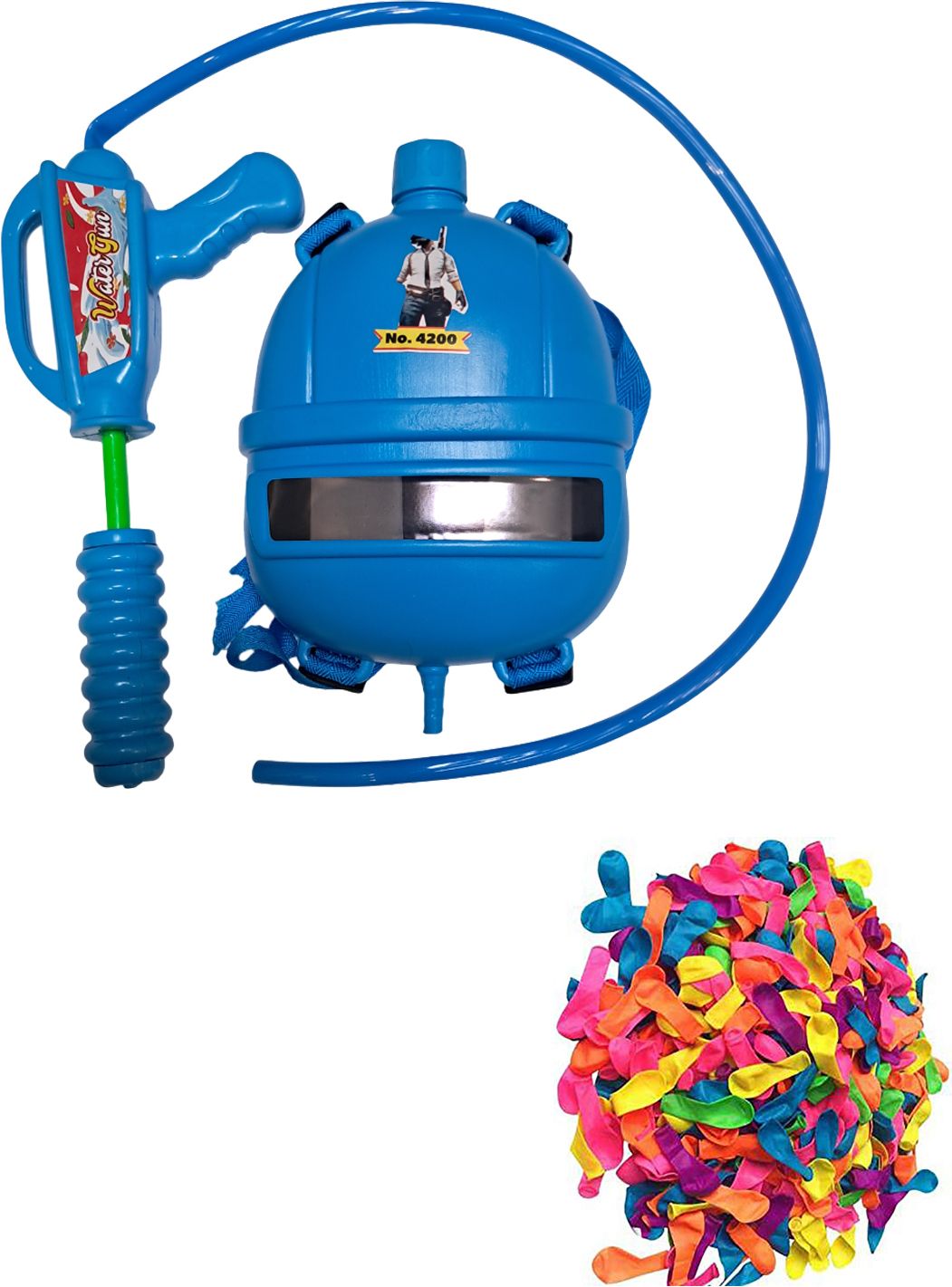 High Pressure Water Tank Pichkari Kids Toys For Holi Party Water Gun-image-41