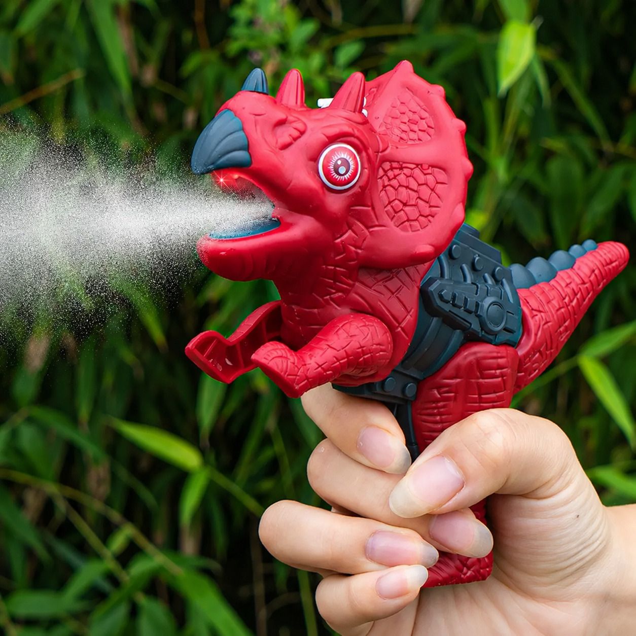 Dino water spray gun Light Sound for Kids Red Water Gun-image-7