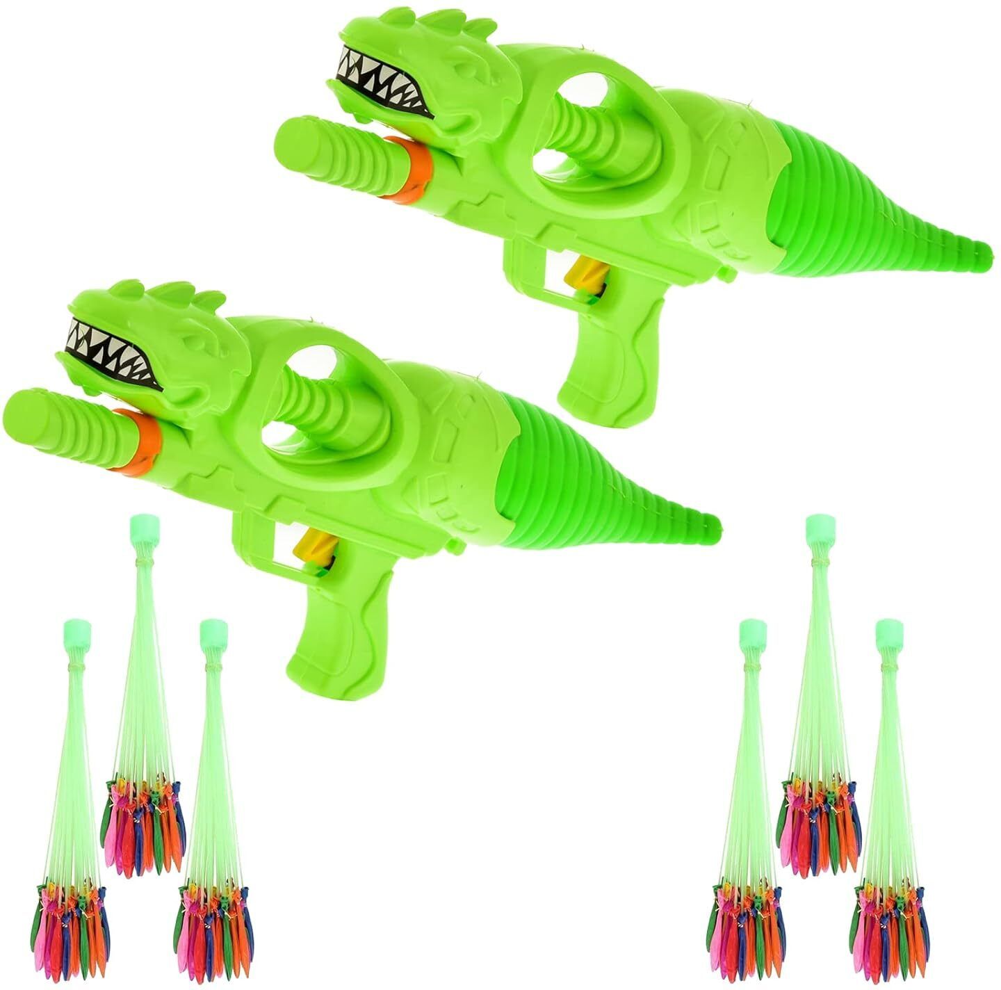 Crocodile High Pressure Holi Pichkari For Kids(2 Pichkari + 6 Magic Balloon) Water Gun-image-34