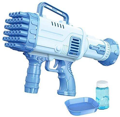 Electric Gatling Bubble Gun for Kids with Soap Solution Indoor and Outdoor Water Gun-image-20