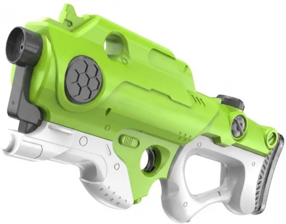 Green and White Water Gun Blaster Pichkari with Black Circular Nozzle Water Gun-image-15