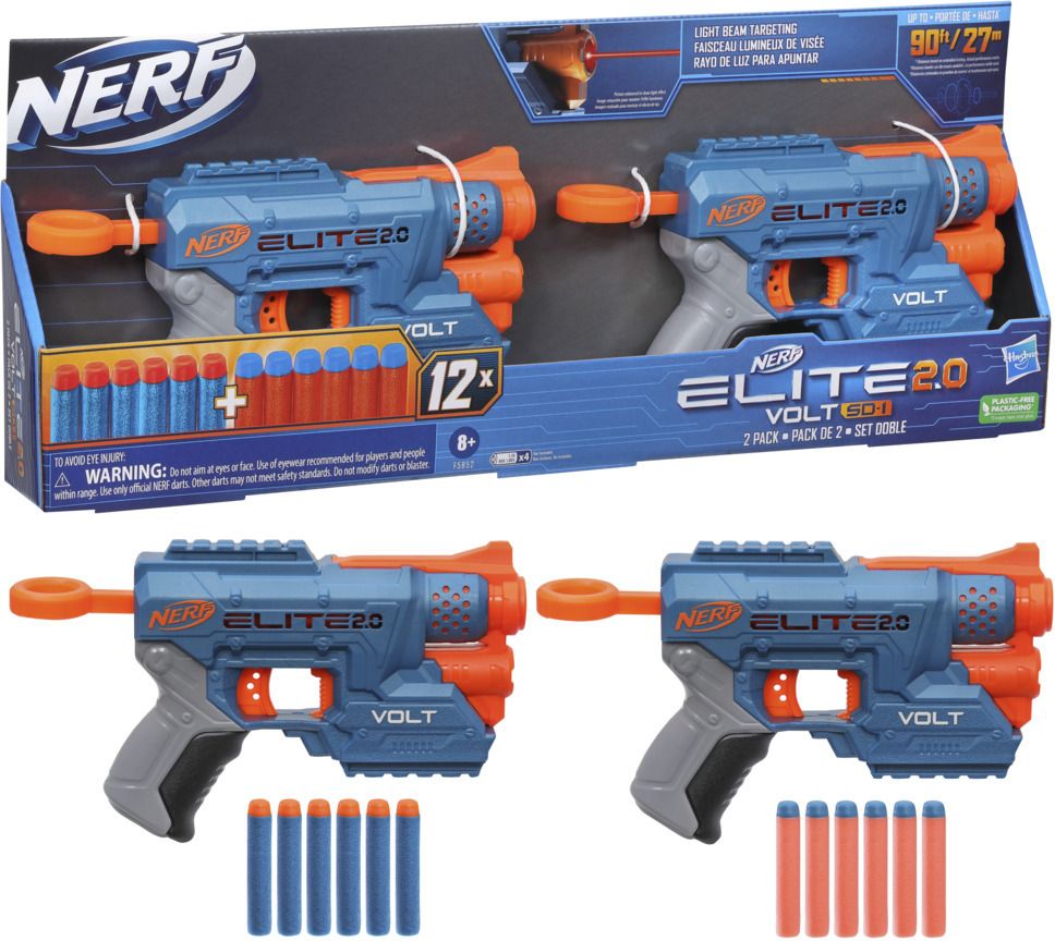 nerf Elite 2.0 Volt SD-1 Blaster 2-Pack Includes 2 Blasters and 12 Elite Darts Guns & Darts-picture-12