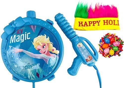 Holi Pichkari Water Pistol for Kids Girls Boy,Get Holi Cap and 50 Water Balloons Water Gun-image-13
