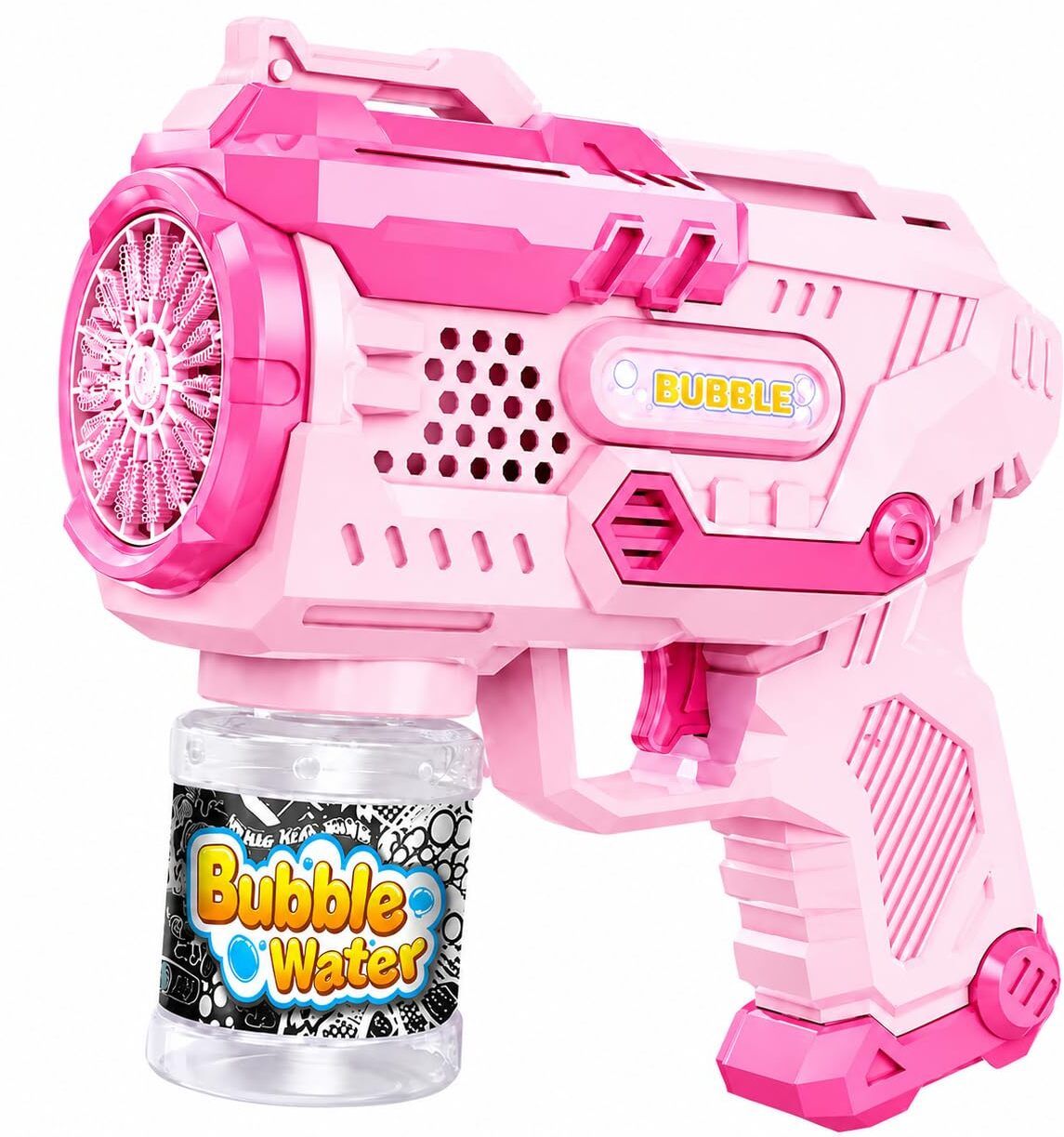 kmc kidoz New Gun 15 Hole Automatic Bubble Maker Toy with LED Lights Toy Bubble Maker-picture-48