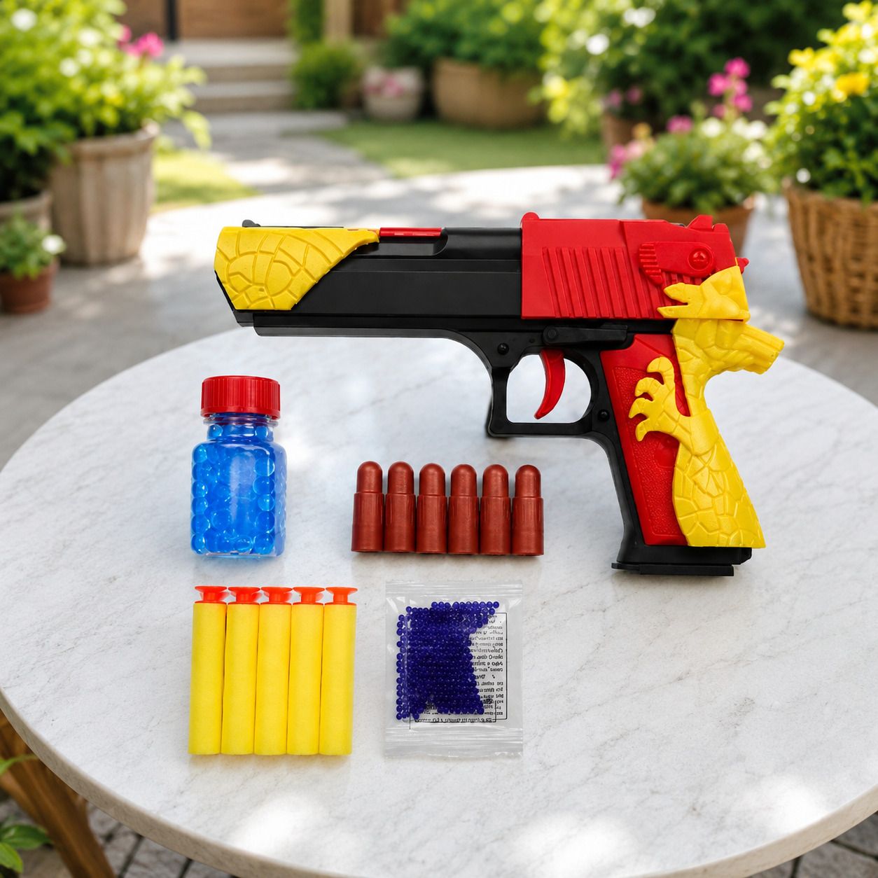 diamond spring Desert Eagle Premium Kids Toy Gun | Soft Foam & Water Bullet Blaster Guns & Darts-picture-29