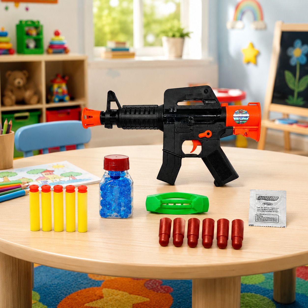 diamond spring 8088 Safe Target Shooting Gun Toy Kit Guns & Darts-picture-27