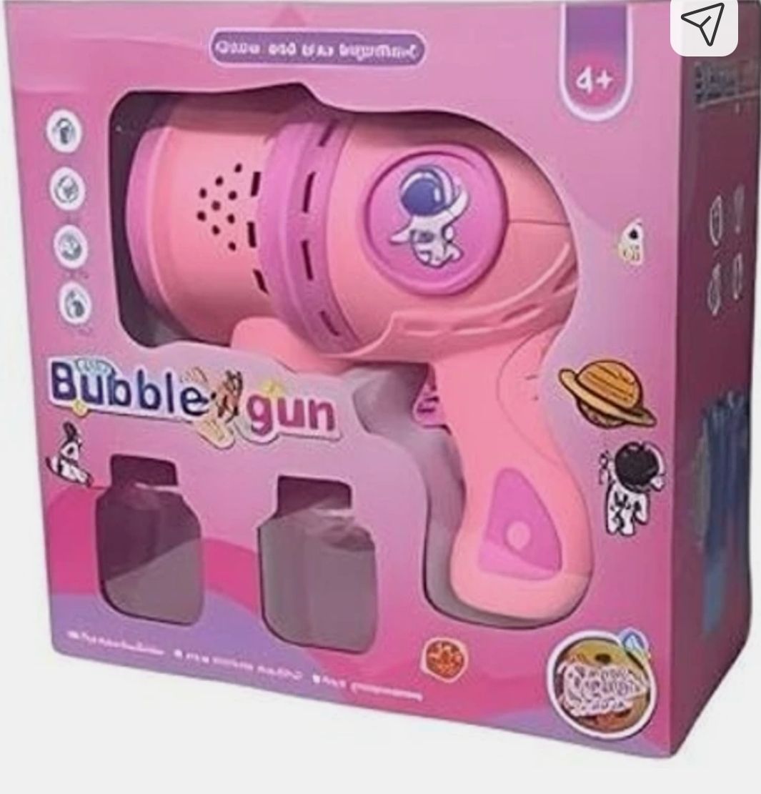 automatic bubble gun toy with light and music.. Water Gun