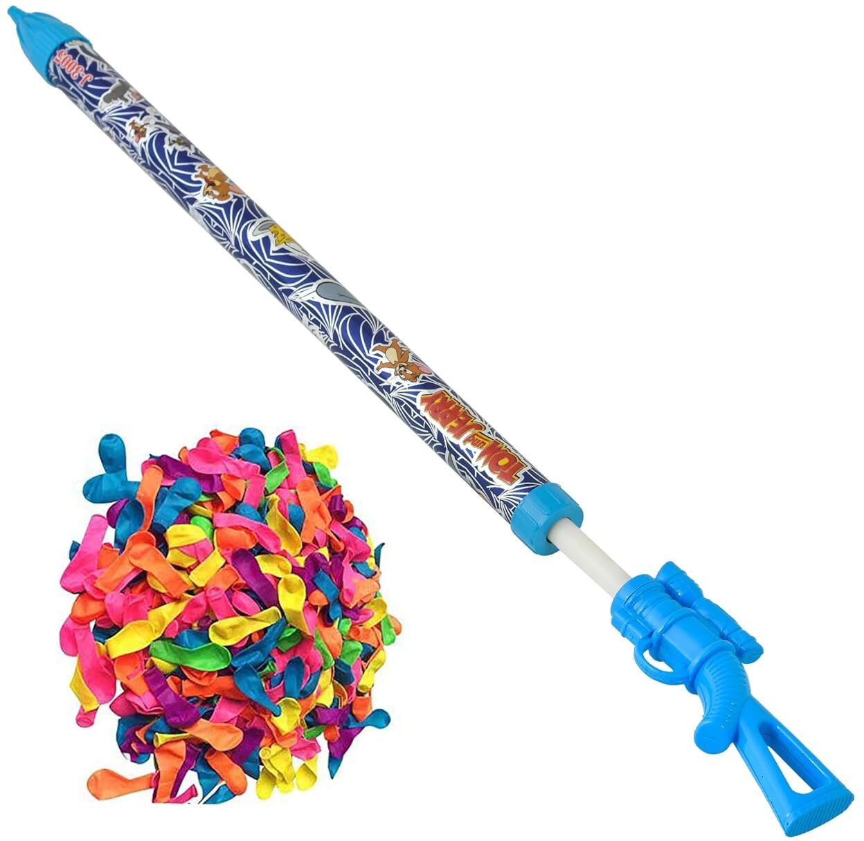 (1 Pichkari + 100 Water Balloon)For Kids Holi Festival & Summer Pool Party Fun Water Gun-image-22