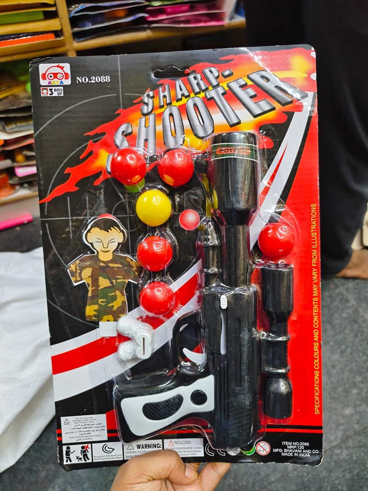 Kids Sharpshooter Target Shooting Toy Set Guns & Darts-image-14