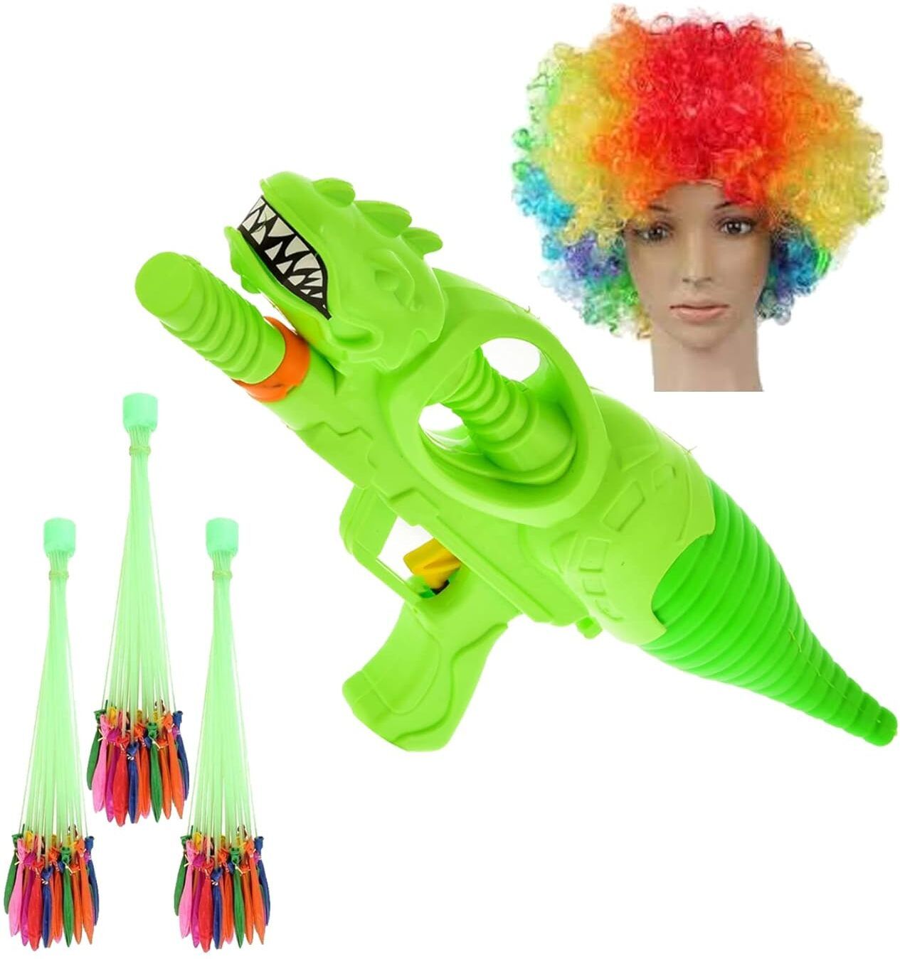 (1 Pichkari+ 3 Magic Balloon+ 1 Malinga Cap)Combo Pack for Holi Party Water Gun-image-28