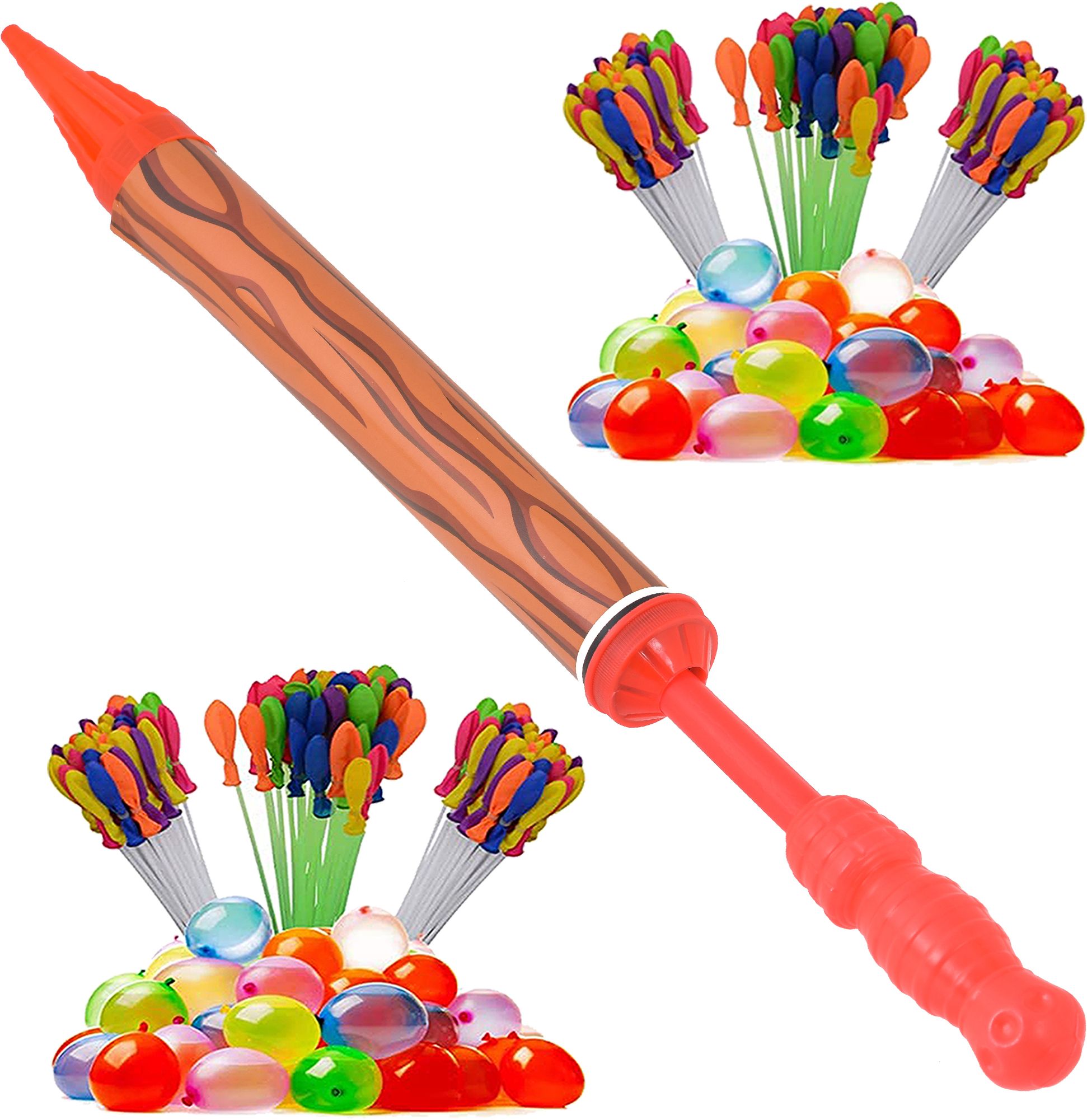 (2 Pichkari+ 6 Magic Balloon)For Children Holi & Summer Pool Party Beach Fun Water Gun-image-36