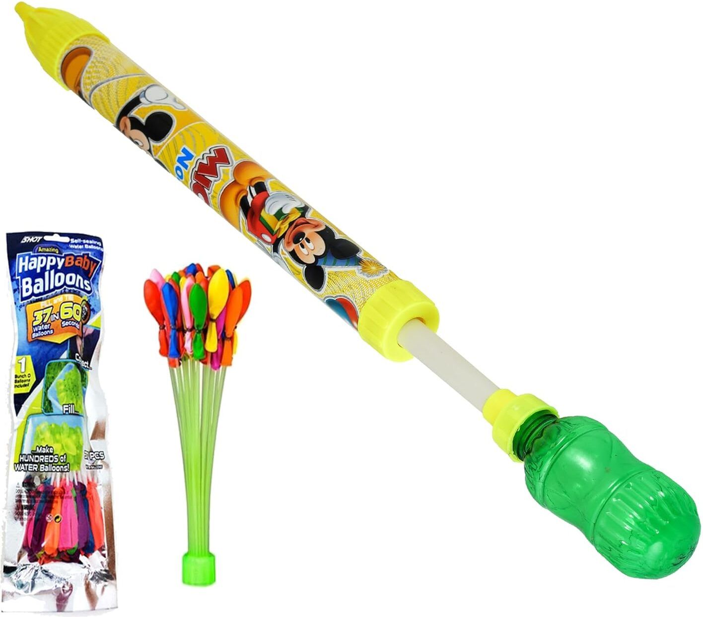 (1 Pichkari+ 1 Magic Balloon)for Kids Holi Festival & Summer Party Fun Water Gun-image-26
