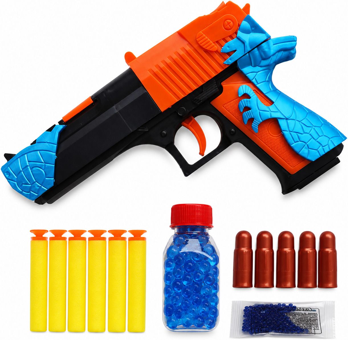 diamond spring Desert Eagle Dual Mode Toy Gun | Foam & Water Bullet Shooter Guns & Darts-picture-41