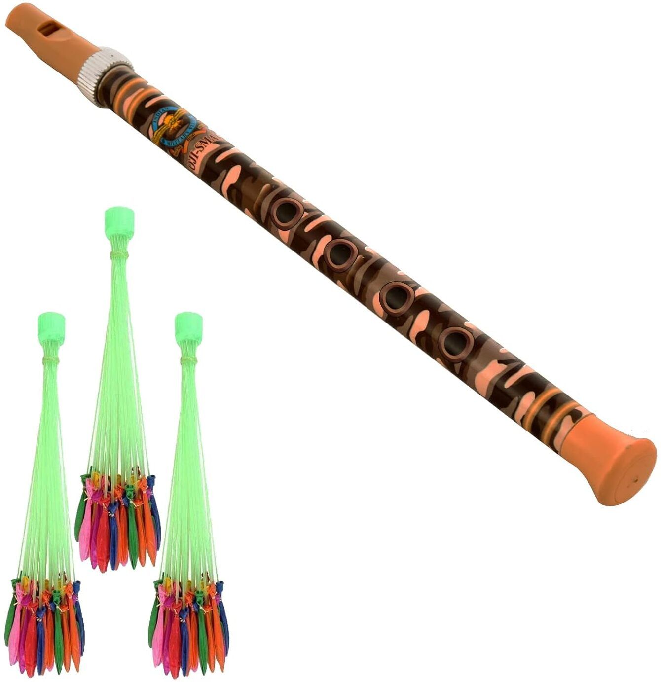 Bansuri Shape Pichkari for Kids Holi & Pool Party(1 Pichkari + 3 Magic Balloon) Water Gun-image-13