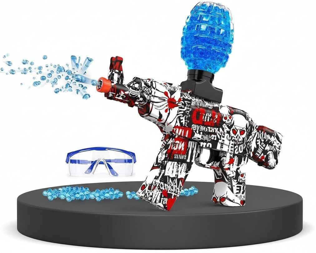 Electric Gel Blaster Shooting Gun Rechargeable Automatic Water Bead Shooter Water Gun