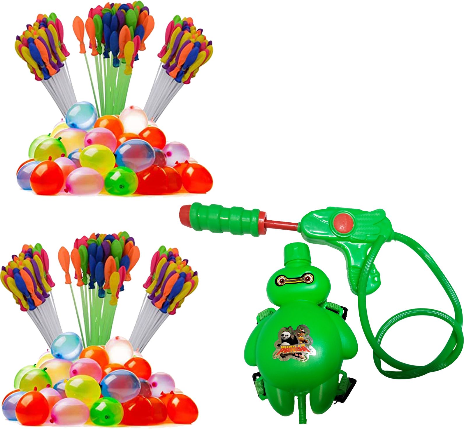 High Pressure Water Tank Pichkari With Magic Balloons Kids Toys For Holi Party Water Gun-image-42