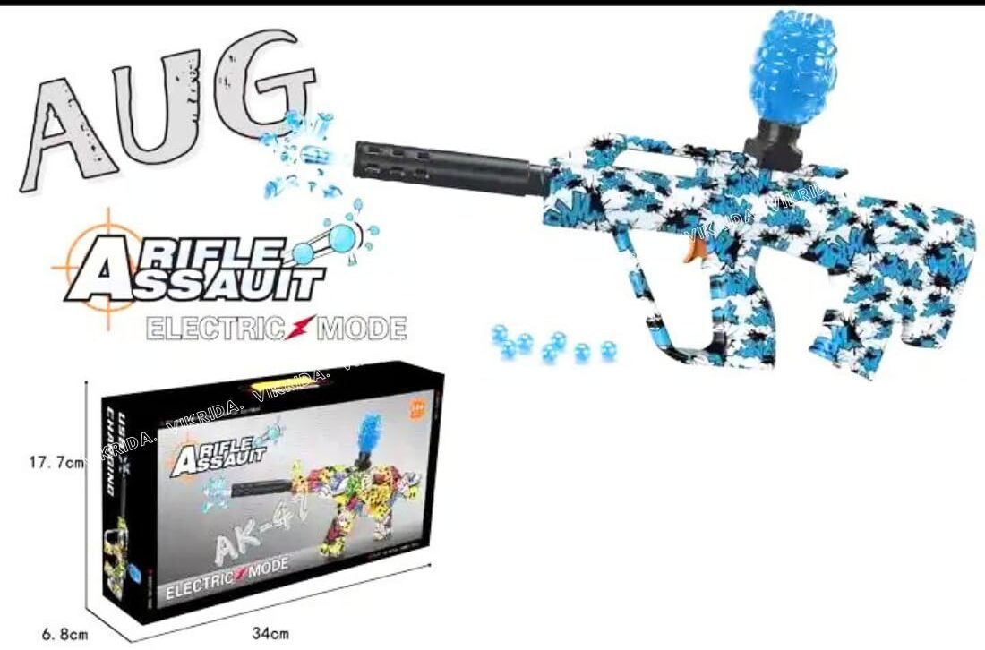 Blue Gel Ball & Foam Blaster Gun with 5000 Gel Balls Rechargeable Toy Gun Water Gun-image-29