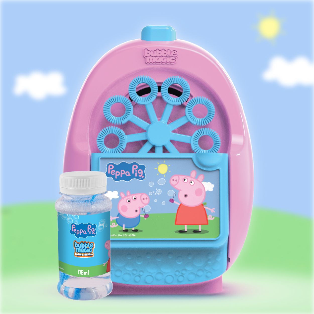 Bubble Machine – Peppa Pig Automatic Machine With Solutions For Kids Water Gun-image-17