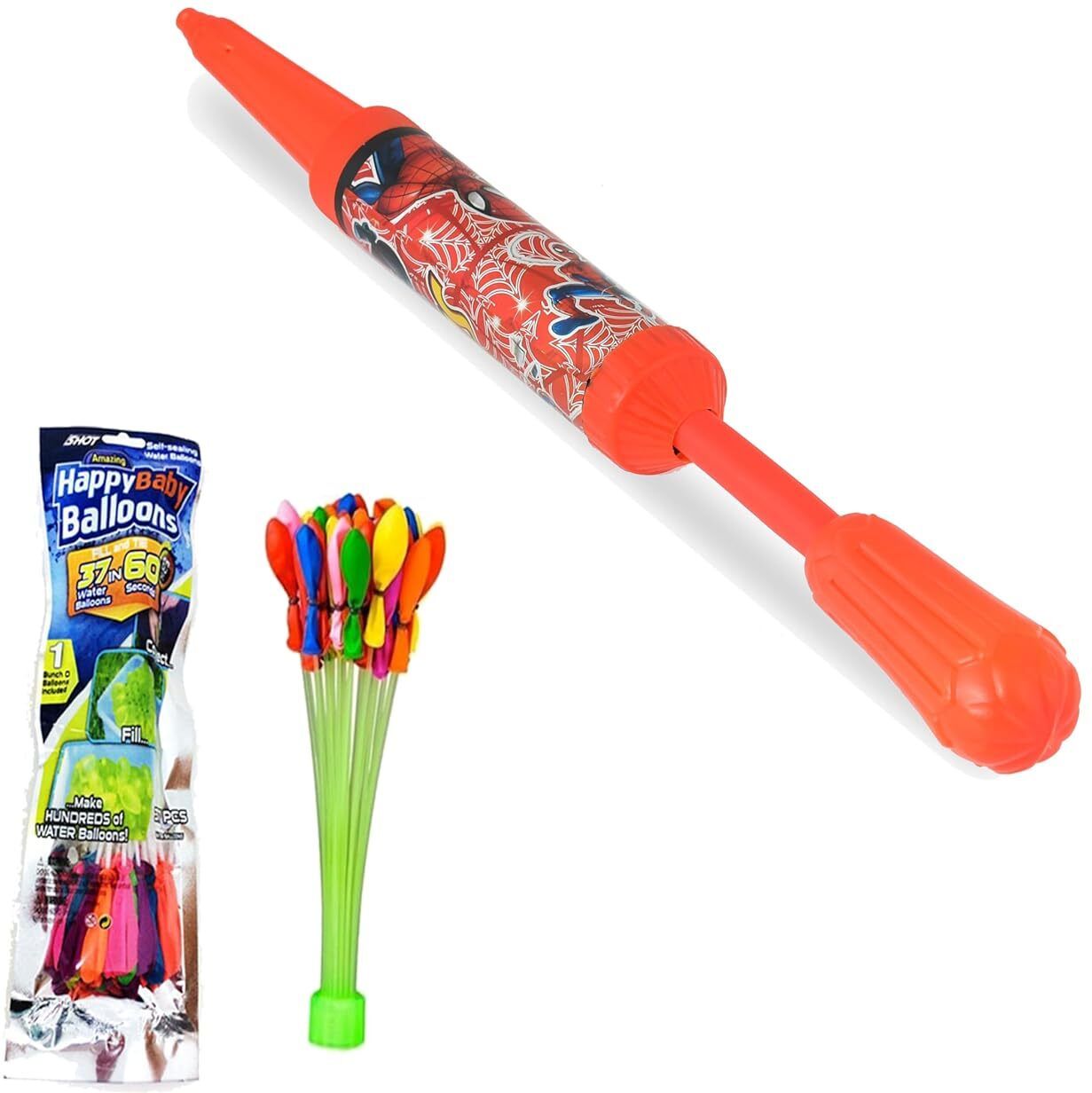 (1 Pichkari + 1 Magic Balloon)for Kids Holi Festival & Summer Party Fun Water Gun-image-23