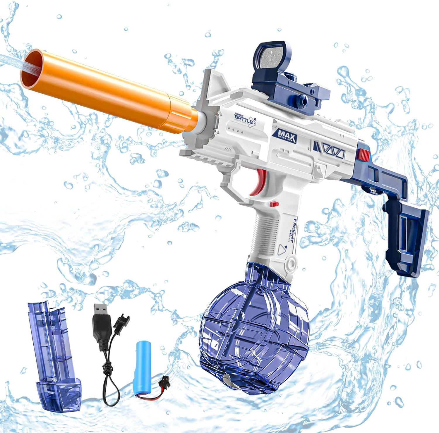 star impex Electric Water Gun Automatic Guns up to 35 FT Long Range Summer Toys for Kids Water Gun-picture-28