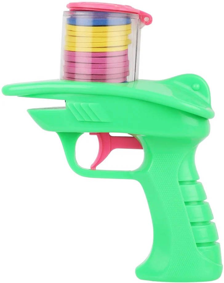 spocco Foam Disc Launcher Toy Gun for Kids Disc Shooting Game Disc Shooter Gun Toy 13 Guns & Darts-picture-36
