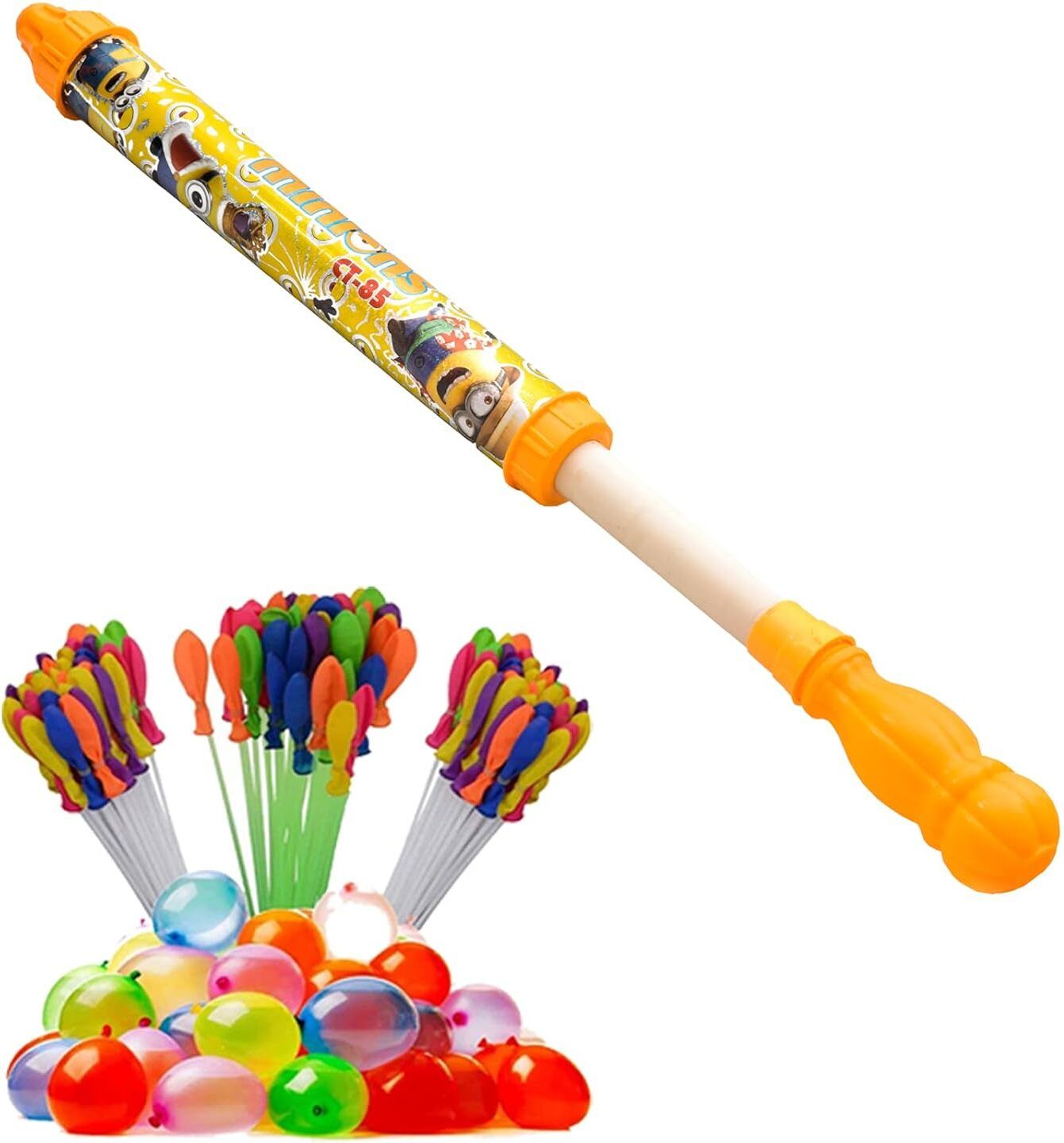 (1 Pichkari + 3 Magic Balloon)Water Capacity 1 Liter for Kids Holi Pool Party Water Gun-image-44