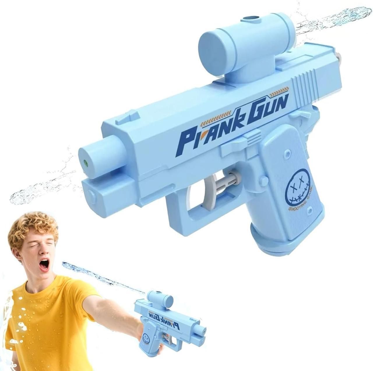 Prank Water Gun toy Double Spray Two-Way Squirt Gun | Holi Festival- Outdoor Fun Water Gun-image-6