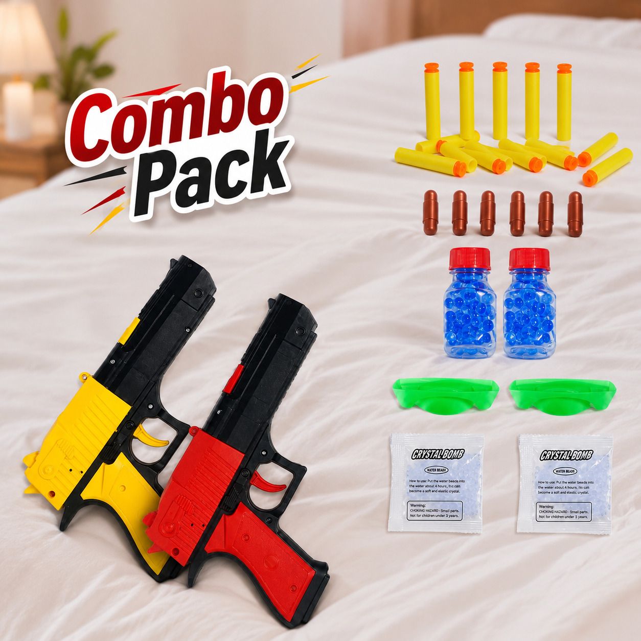 5088 Toy Dart Blaster Combo Set with Soft Foam Bullets Guns & Darts-image-21