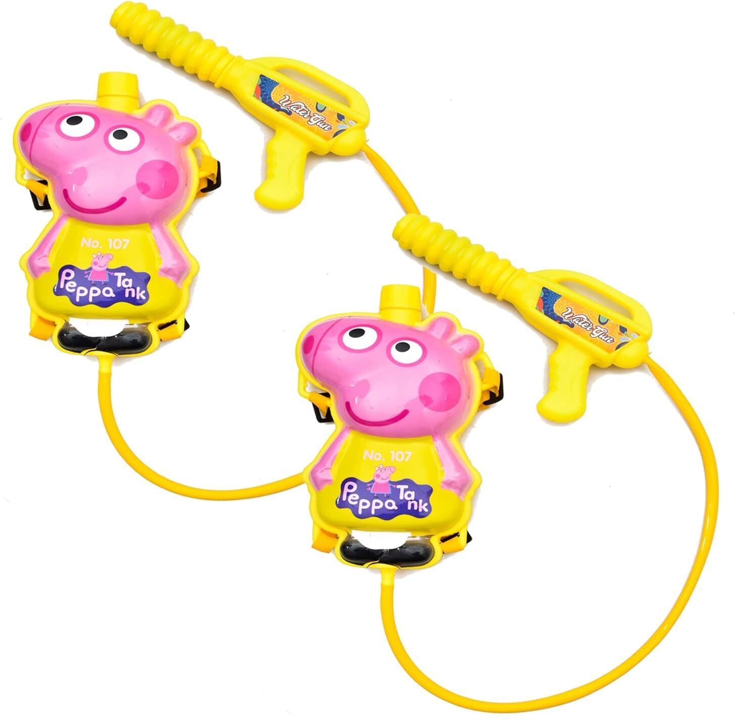 brown leaf 2 Peppa Pig Holi High Pressure Water Gun Toy with Back Holding Tank Pichkari Water Gun-picture-31