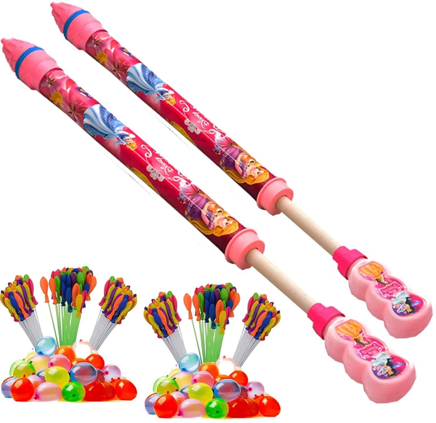 brown leaf High Pressure Water Toy 19.5 inch Pipe Pichkari Kids(2 Pichkari+6 Magic Balloon) Water Gun-picture-20